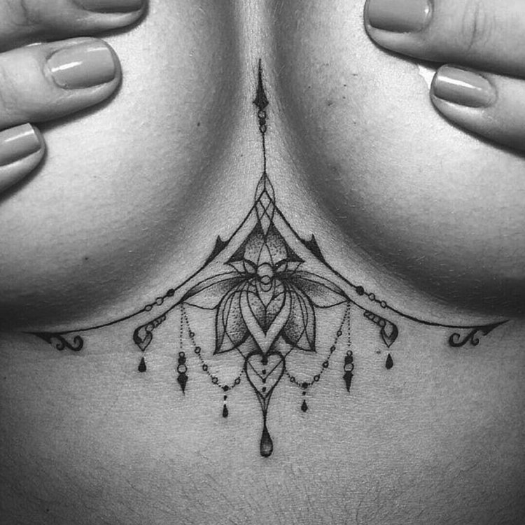 Tattoo under the chest