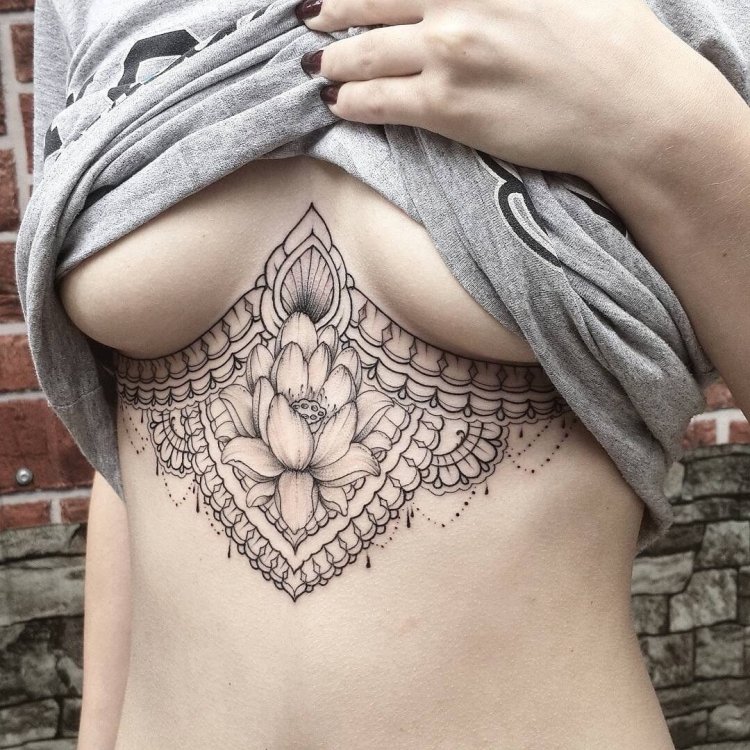 Tattoo under the chest