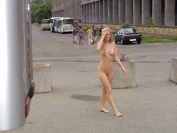 Naked on the street