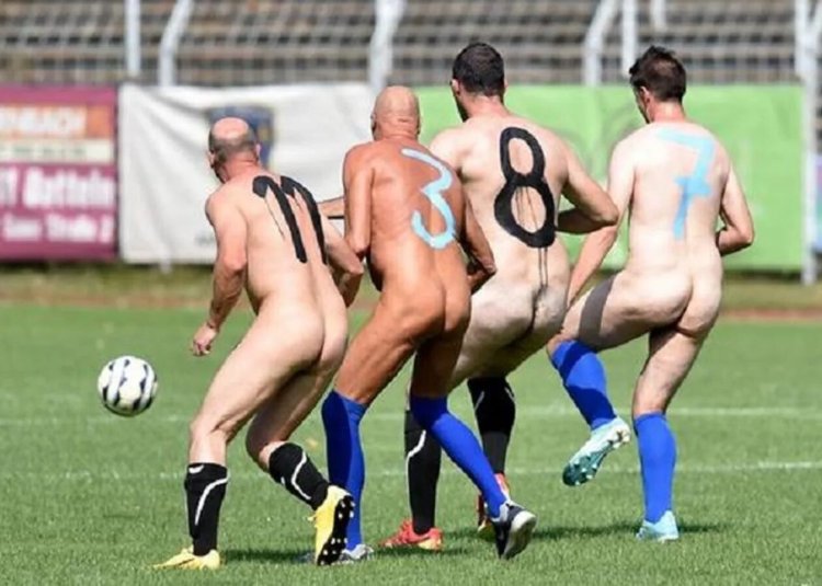 Male football naked