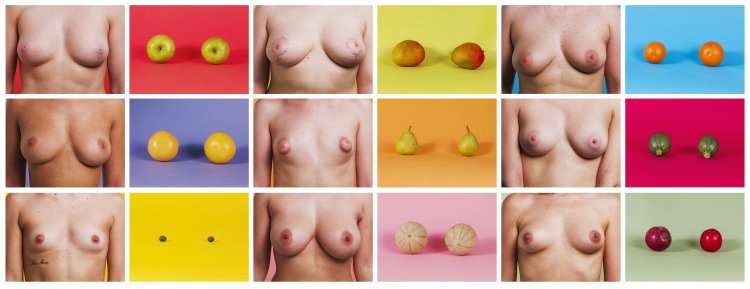 Naked chest of different sizes