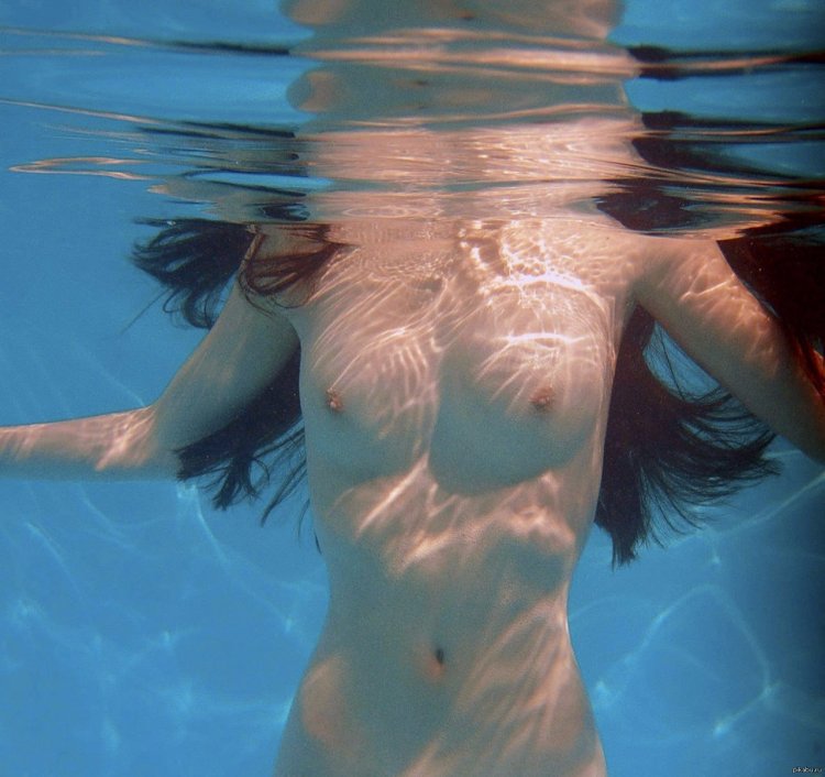 Beautiful naked under water