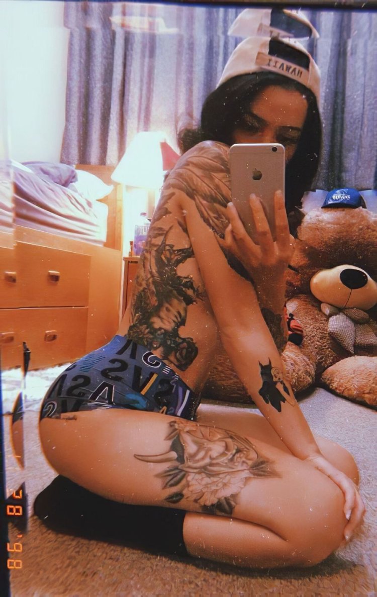 Girl with tattoos