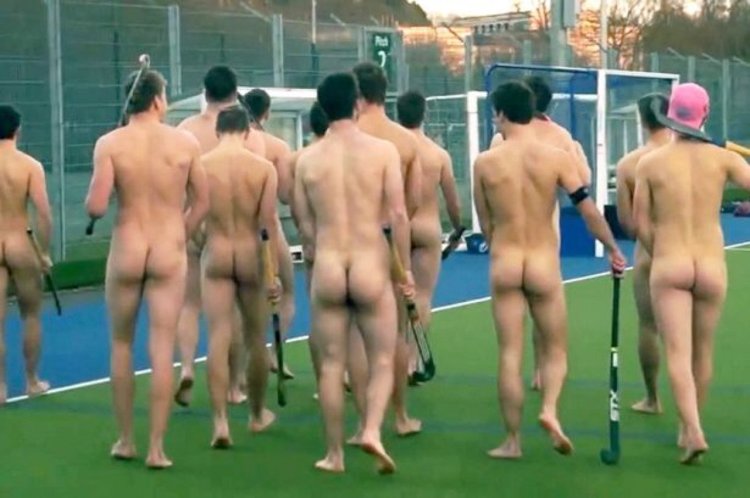 Naked athletes of men