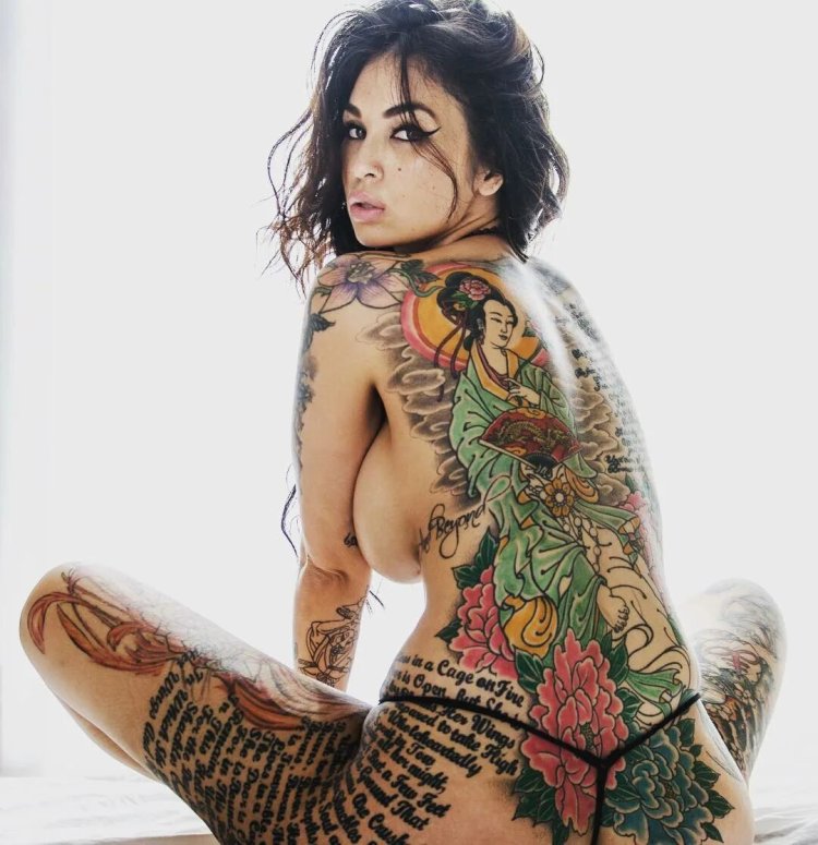 Naked women with tattoos