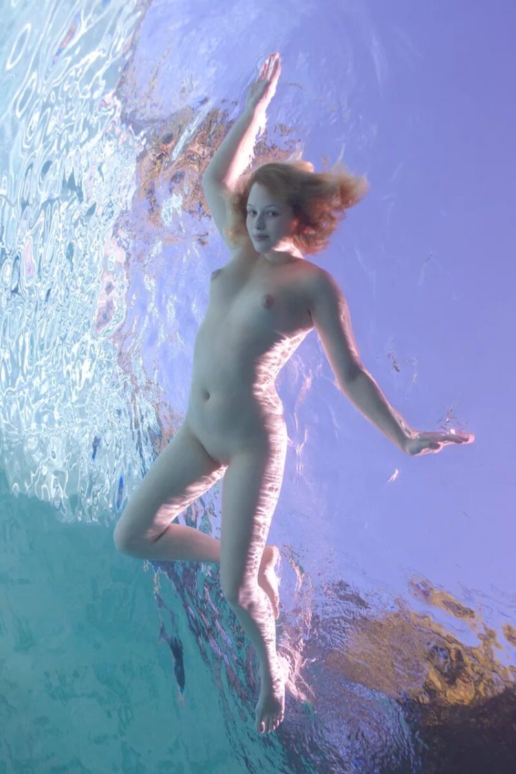 Naked under water