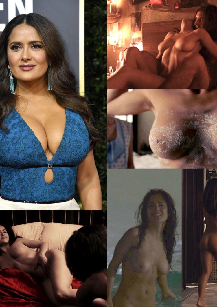 Actress Salma Hayek boobs