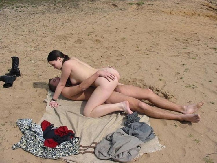 On the beach sex