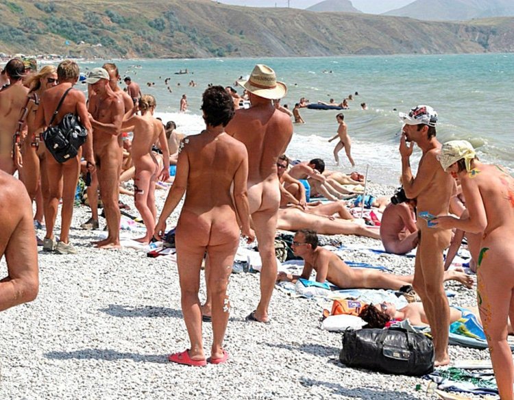 Family nudist beaches